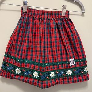 Vintage Palmettos Girls Skirt size L. Red, Green, White and Blue.